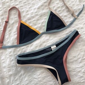Tavik color block bikini